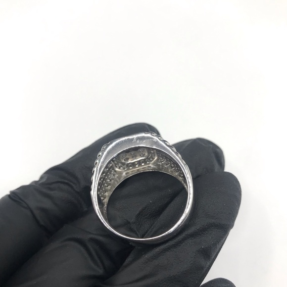 925 Sterling Silver 2.50CT MOISSANITE Men's Ring size 10 or 11 - Picture 5 of 15